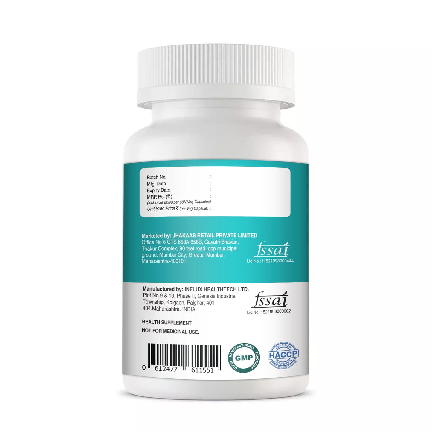 Flaxseed Oil (1000mg) - 60 Veg Capsules, With Omega 3 Fatty Acid Capsules High Absorption for Heart, Joint Support, Boost Immunity & Support Digestive health