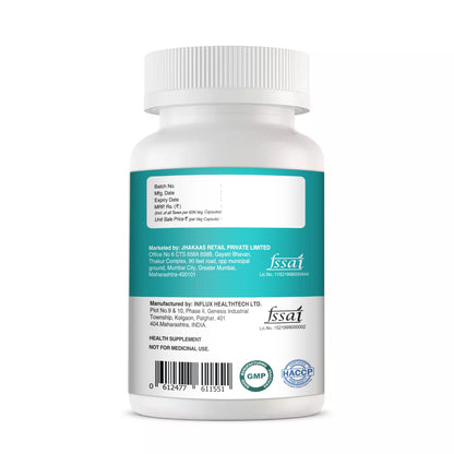 Flaxseed Oil (1000mg) - 60 Veg Capsules, With Omega 3 Fatty Acid Capsules High Absorption for Heart, Joint Support, Boost Immunity & Support Digestive health